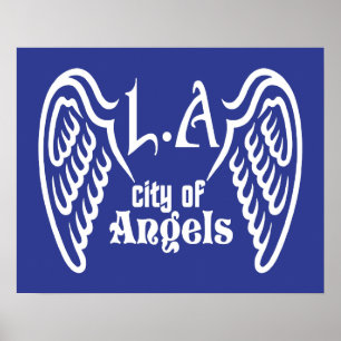 L.A. Wings affiche couleur personnalisée