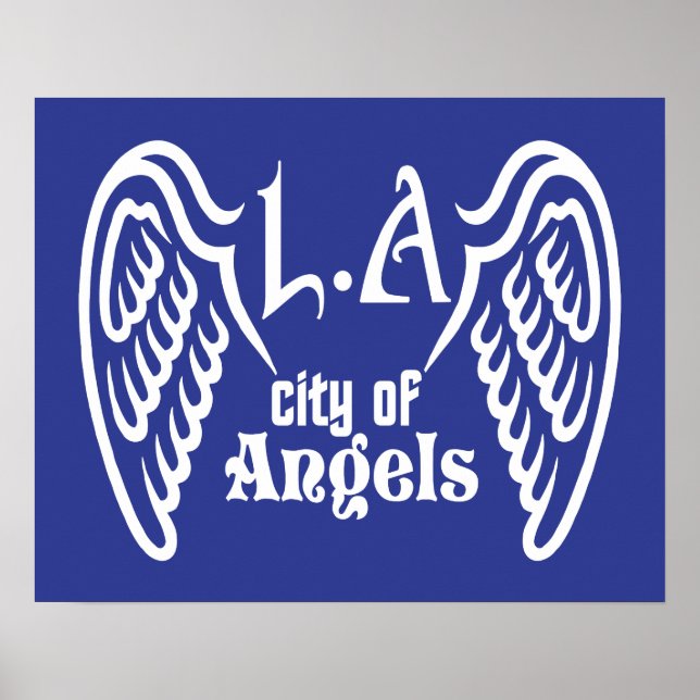 L.A. Wings affiche couleur personnalisée (Devant)
