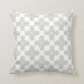 L coussin de monogramme