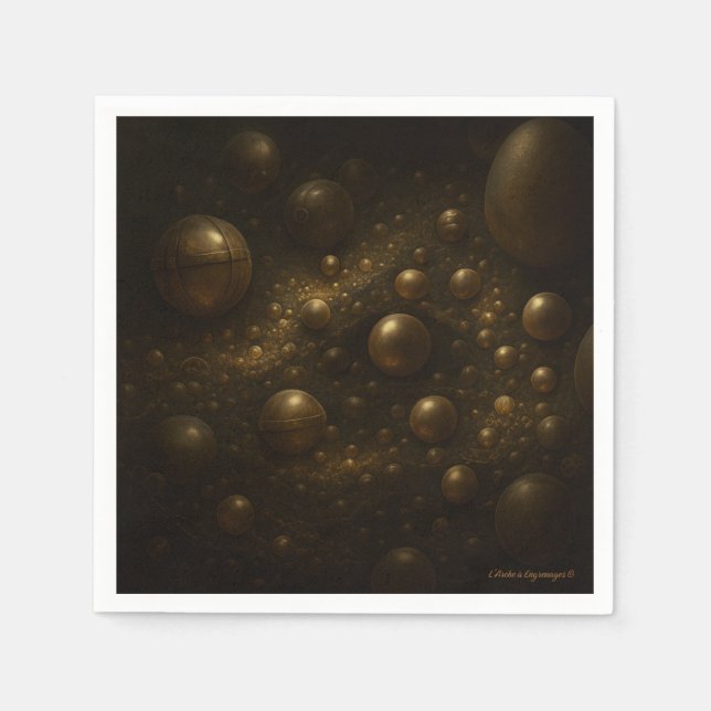 L’Écumène des Sphères - Serviette en papier (Devant)