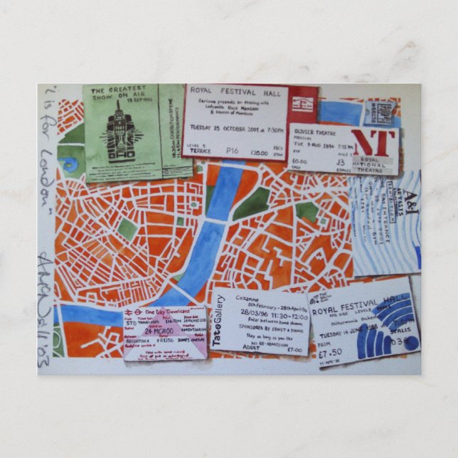 L est pour la carte postale Londres (Devant)