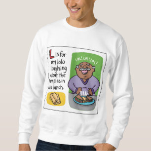 L est pour Lumpia Adult Crewneck Sweatshirt