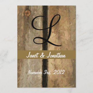 "L" invitation de monogramme