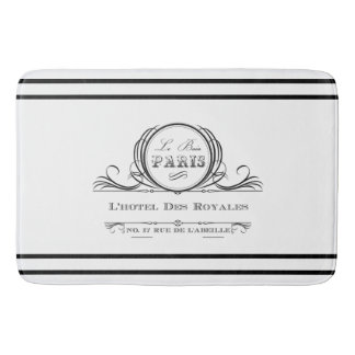 L noir tapis de bain de DES Royales d'hôtel de `