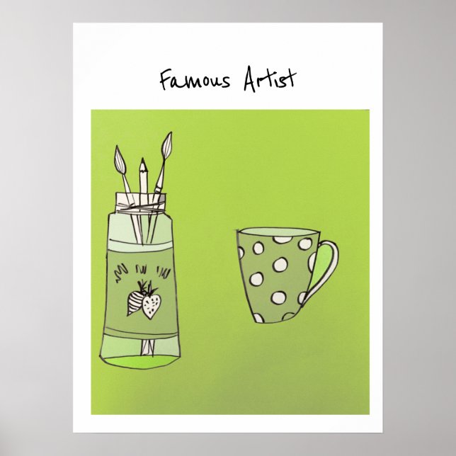 L’oeuvre de votre enfant sur une affiche (Devant)