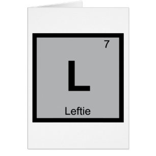 L - Symbole du tableau périodique de la chimie gau