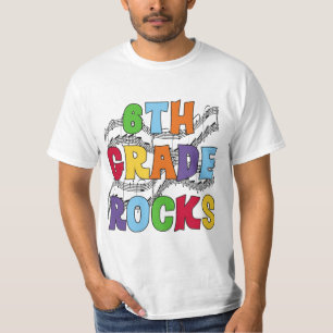 La 6ème catégorie multicolore bascule des T-shirts