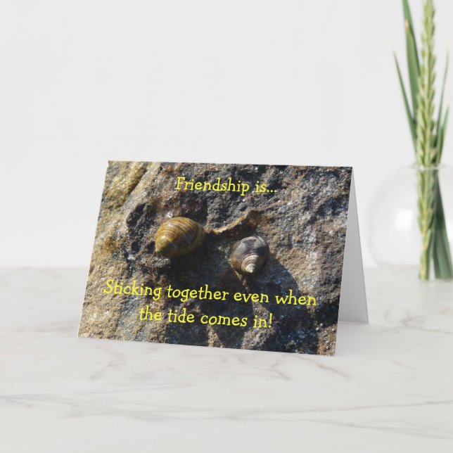 La "amitié est…" carte de note (Devant)