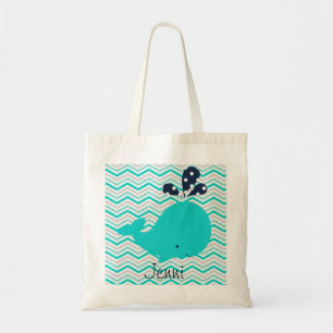 La baleine d'Aqua sur l'Aqua Chevron barre le sac