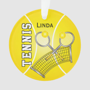 La balle de tennis jaune et prennent le nom au