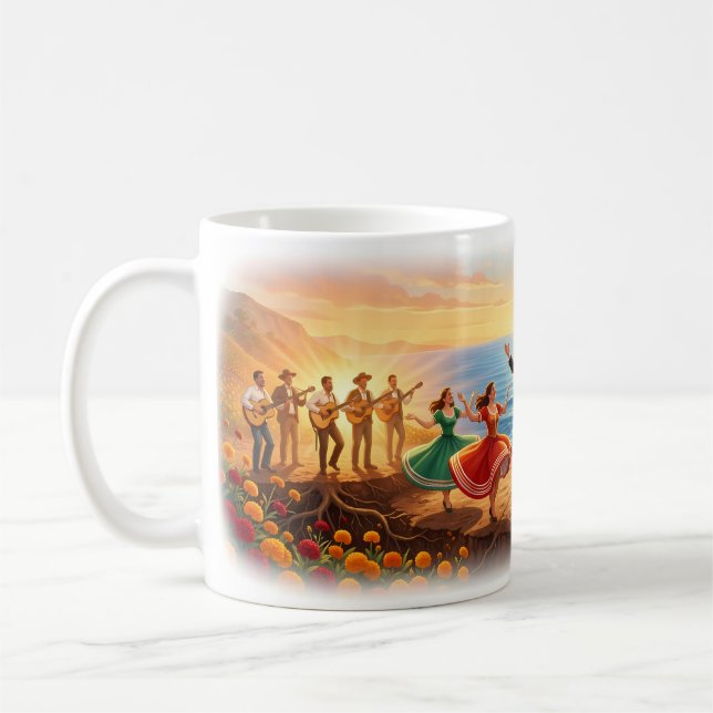 La Bamba Sunset Coastal Fiesta Tasse de danseLa Ba (Gauche)