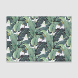 La banane laisse à paume le papier de soie de la