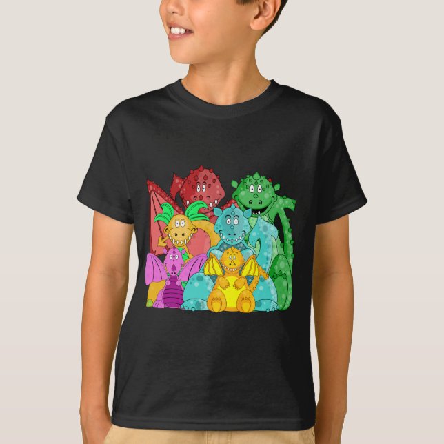 La bande de dragon badine le T-shirt (Devant)