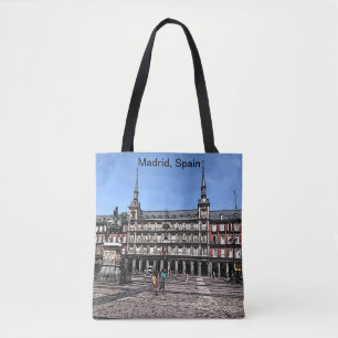 La bande dessinée d'une place à Madrid, Sac four