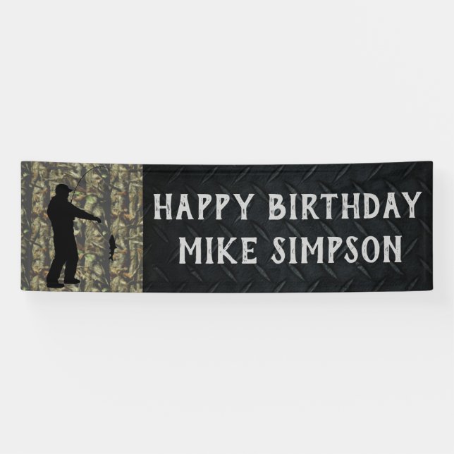 La bannière des hommes de pêche de camouflage de (Horizontal)