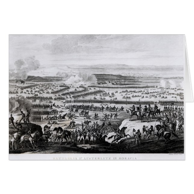 La bataille d'Austerlitz en Moravie (Devant horizontal)