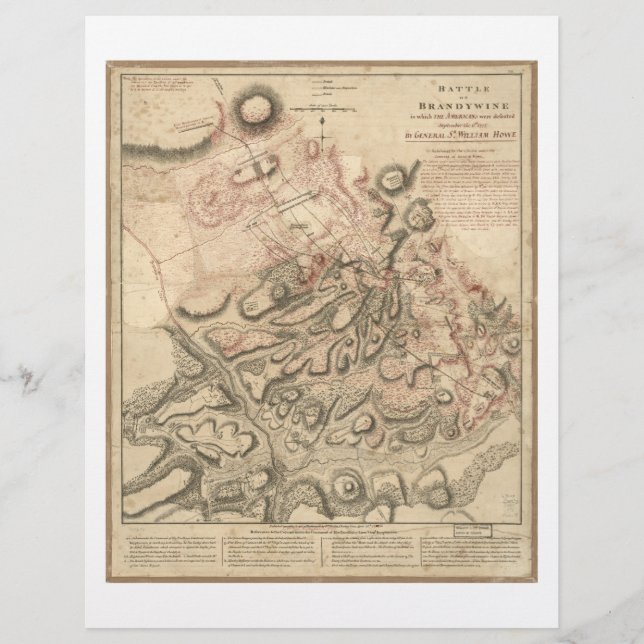 La bataille de Brandywine de la guerre révolutionn (Devant)