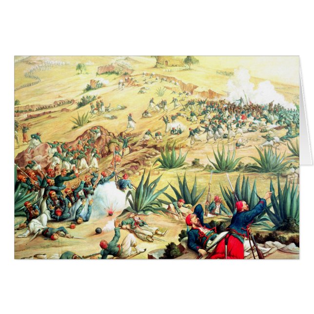 La bataille de Puebla, le 5 mai 1862 (Devant horizontal)