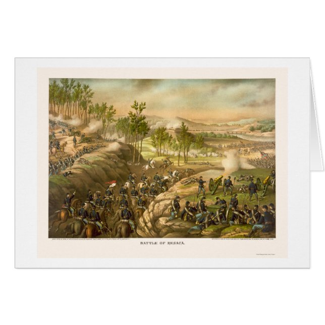 La bataille de Resaca par Kurz et Allison 1864 (Devant horizontal)