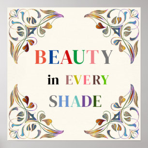 La Beauté Dans Toutes Les Ombres Affiche