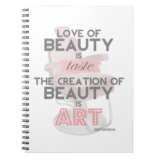 La Beaute De Coiffeur Est Carnet De Citation D Art Zazzle Fr