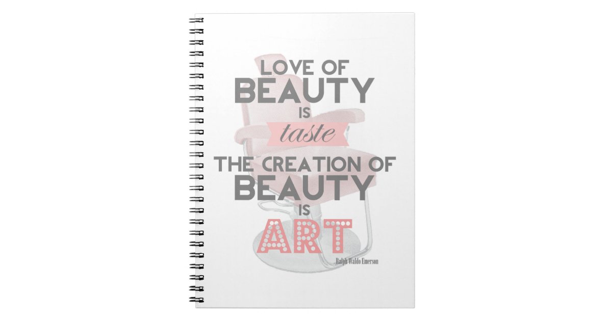 La Beaute De Coiffeur Est Carnet De Citation D Art Zazzle Fr
