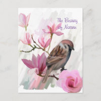 La beauté de la nature Carte postale en acrylique 
