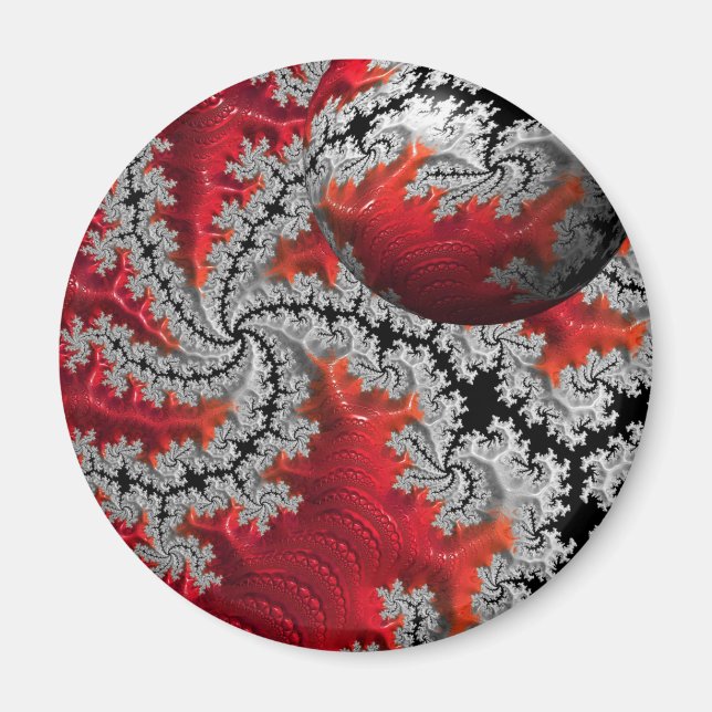 La beauté de Mandelbrots Magnet (Devant)