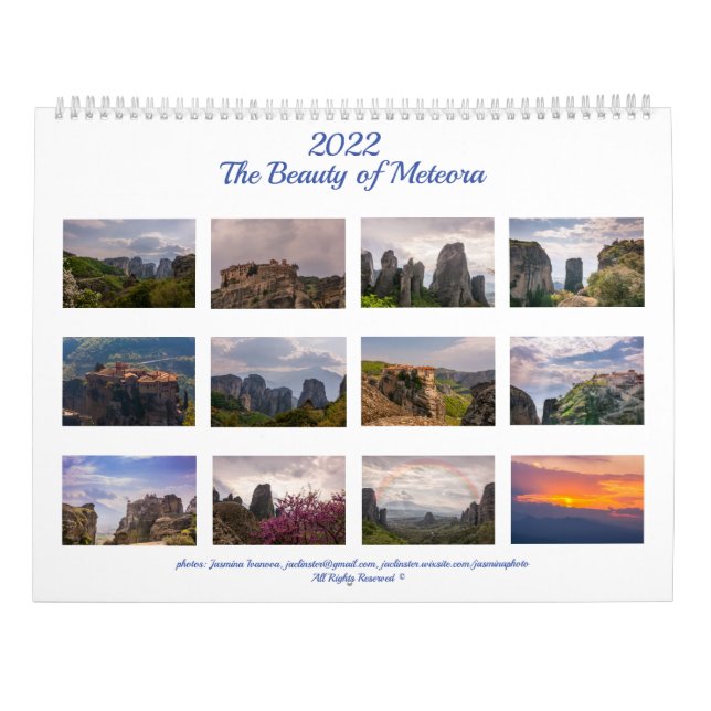 La beauté de Meteora - Grand Calendrier (Dos)