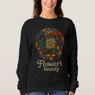 La Beauté des Fleurs – Sweatshirt d'Art Floral Vib