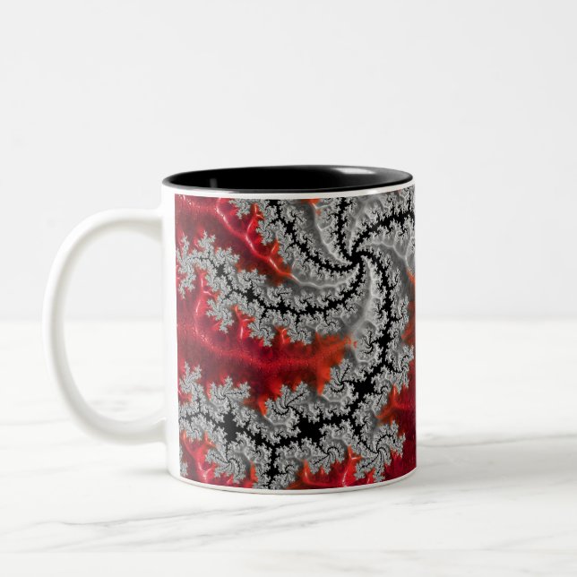 La beauté des Mandelbrots Deux Tone Mug (Gauche)