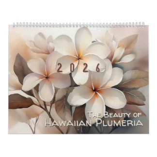 La Beauté du Calendrier Grand Format Plumeria Hawa