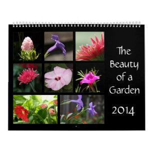 La beauté d'un jardin, calendrier de 2014 fleurs