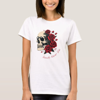 La beauté ne meurt jamais | T-shirt gothique Hallo
