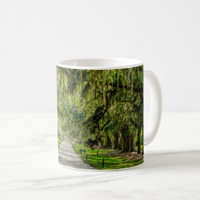 La Belle Avenue De Chênes Café Mug (Devant droit)