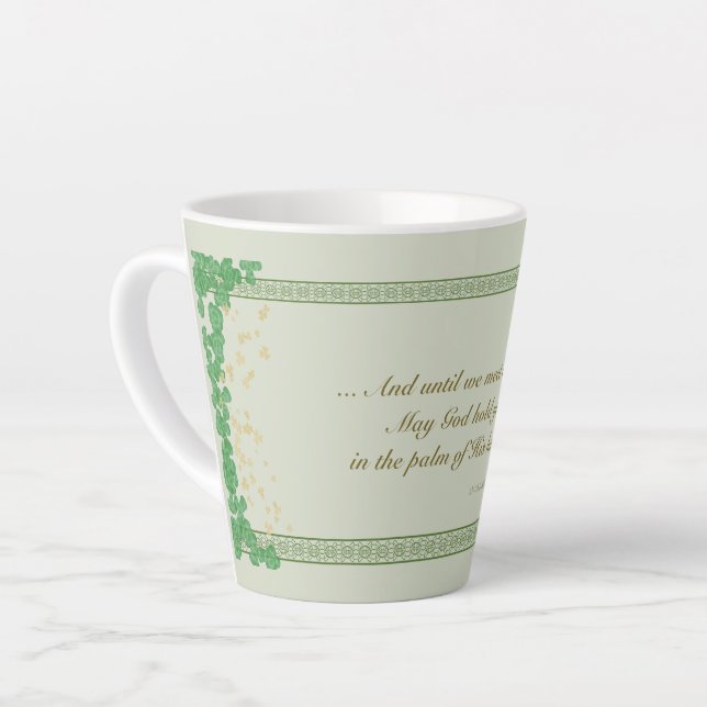 La bénédiction irlandaise Latte Mug Palm de son sh (Angle gauche)