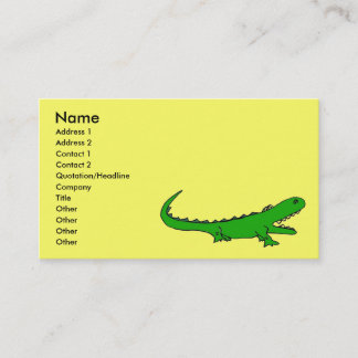 La BG cartes de visite d'alligator