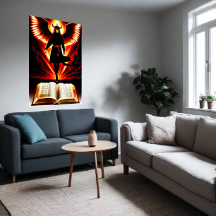 La Bible démoniaque   AI Art Poster