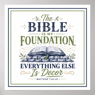 La Bible est mon fondement, tout le reste est déco