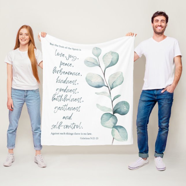 La Bible verse Galates polaire couverture (En situation)