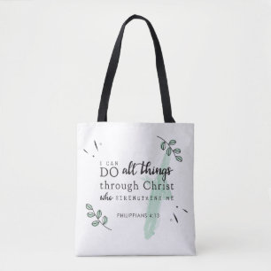 La Bible Verse Philippiens 4:13 Sac fourre-tout