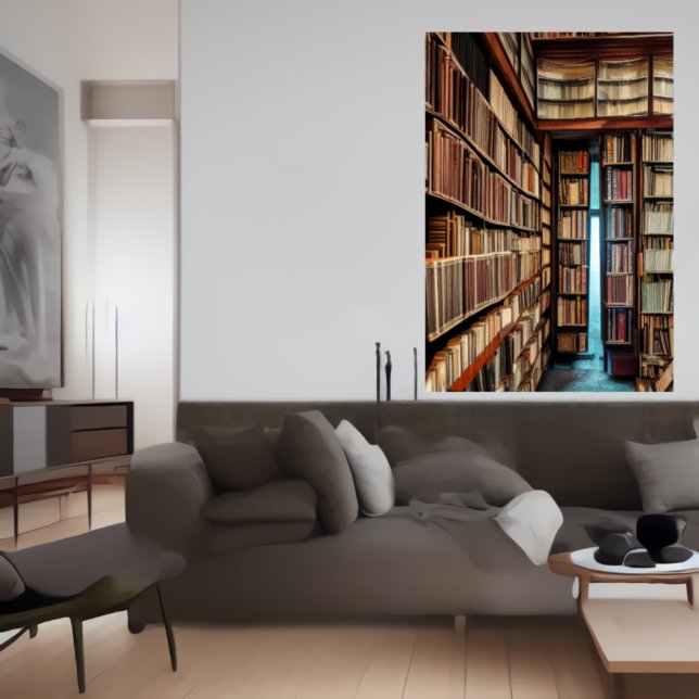 La bibliothèque | AI Art Poster (Créateur téléchargé)