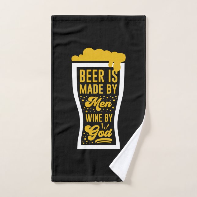 La Bière Est Faite Par Des Hommes (Serviette à main)