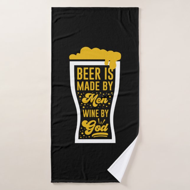La Bière Est Faite Par Les Hommes (Serviette de bain)