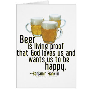 La bière est la preuve (Franklin)