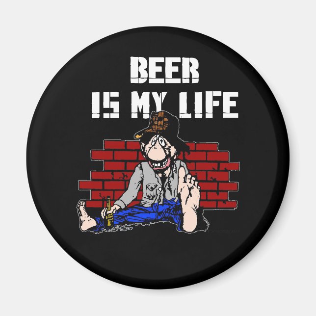 La bière est mon Magnet de vie (Devant)