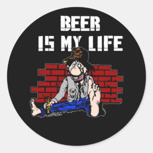 La bière est mon Stickers