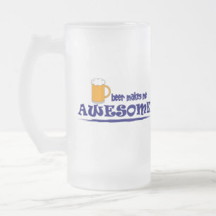 La bière me fait la tasse de bière impressionnante
