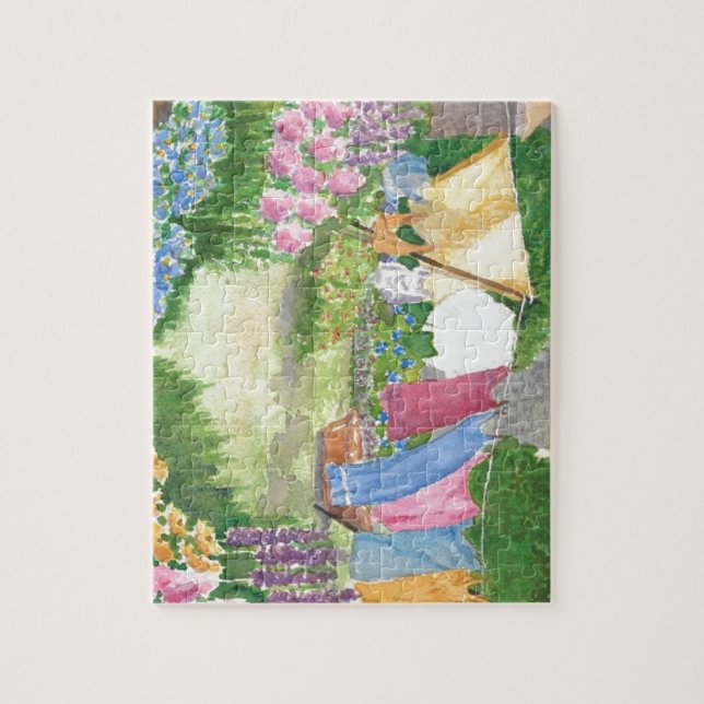 La blanchisserie de Kathy sur le puzzle du Maine (Vertical)