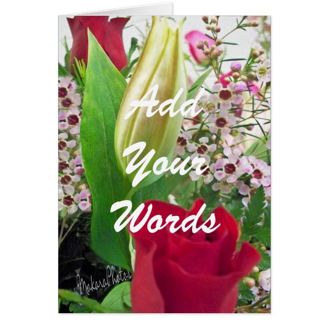 La Bourgeon-personnaliser s'est levée et de lis (Devant)